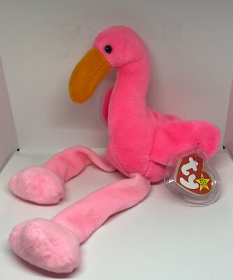 RARE Vintage 1996 Ty Beanie Babies Retired ''Pinky''  