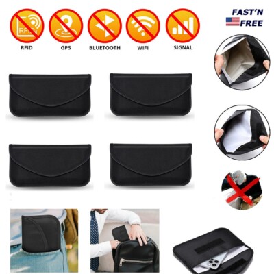 Large Faraday Bag RFID Signal Blocking Shielding Pouch Wallet for Phone Key Fob