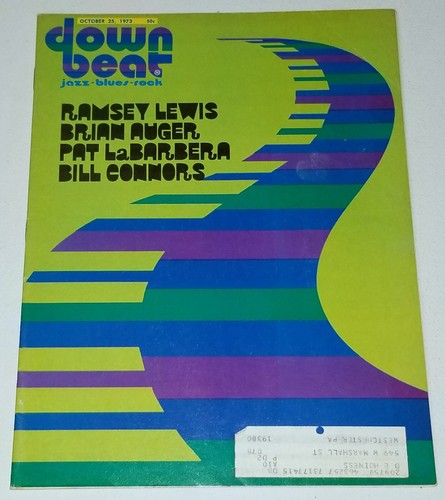 DOWN BEAT 8 MAGAZINE LOT 1973 DOWNBEAT JAZZ WILLIE BOBO CURTIS FULLER SAX VTG 70 - Imagen 17 de 20