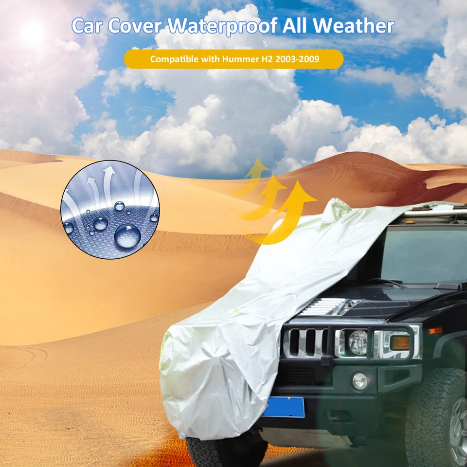 Full Car Cover For Hummer H2 2003-2009 - Image 3 of 4