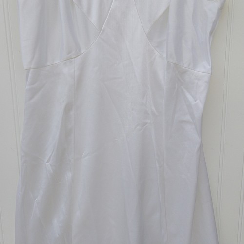 Vintage Sears Slip Womens Size 36 S White Embroidered Trim Chemise Half Length - Picture 7 of 11