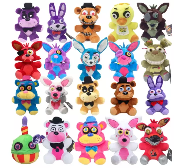 18cm FNAF Plush Toys Doll Kawaii Bonnie Chica Golden Foxy Gift For