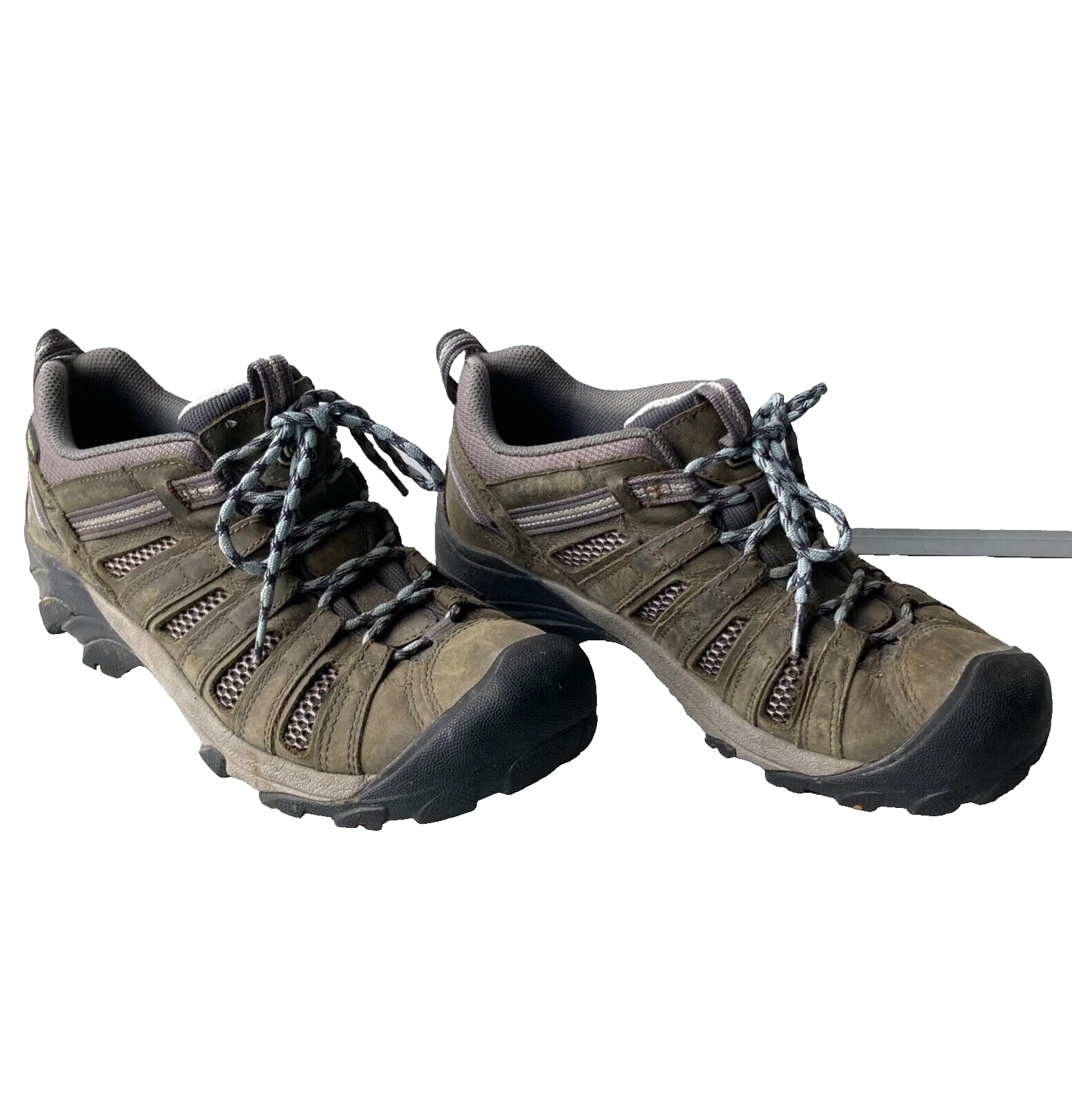 Keen Voyageur 1004270 scarpe basse da trekking basse da donna grigie in pelle ~ taglia 10 5