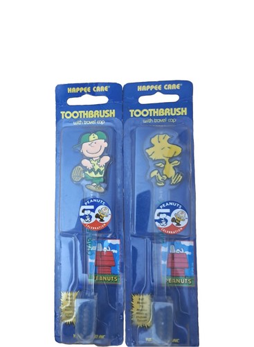 Vintage Peanuts 50th Celebration Charlie Brown & Woodstock Toothbrushes ...
