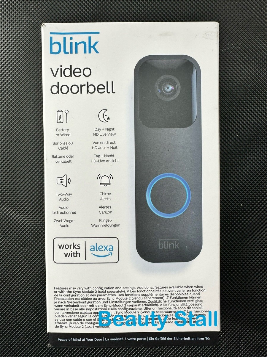 Blink Video Doorbell Two-way audio HD video Motion Detection