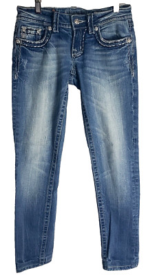 Miss Me Stretch Jeans With Rhinestones Low Rise JS55014532 Size 26x26