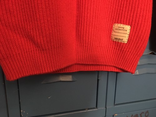 Zara Kids Collection The Knit Wear Size 8 Cotton Red Sweater W/ USA Block Letter - Picture 5 of 10