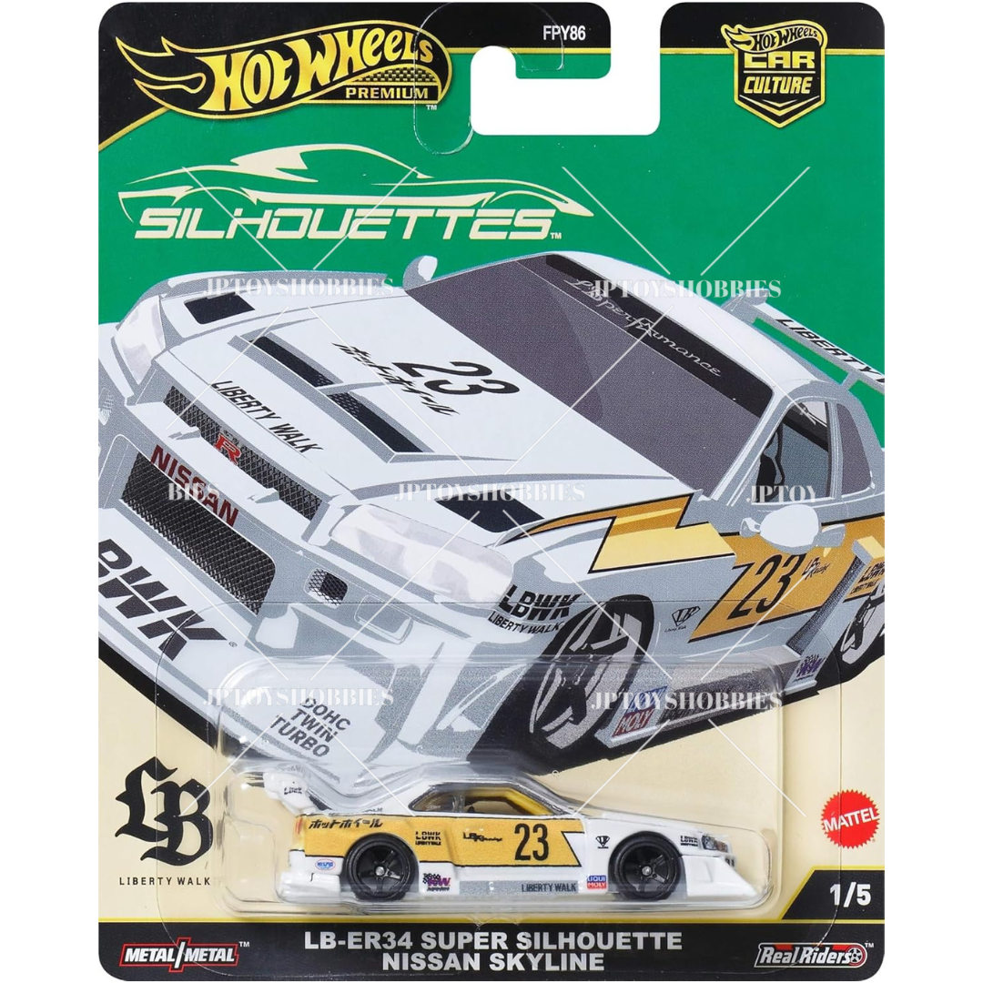 PSL 2025 Hot Wheels Premium Silhouettes LB-ER34 Super Silhouette Set 1 10 20