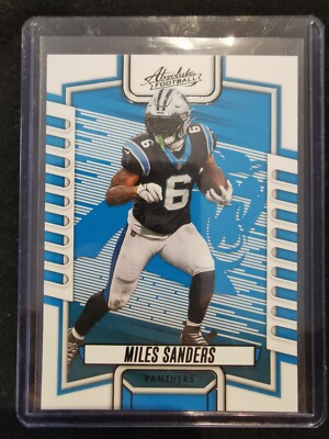 nfl trading card, 2023 Panini Absolute Football, Miles Sanders, ''BLACK Parallel''