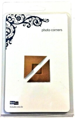 1 5/8'' Photo Corners Thin Metal Die by Quickutz REV-0168-S NEW!