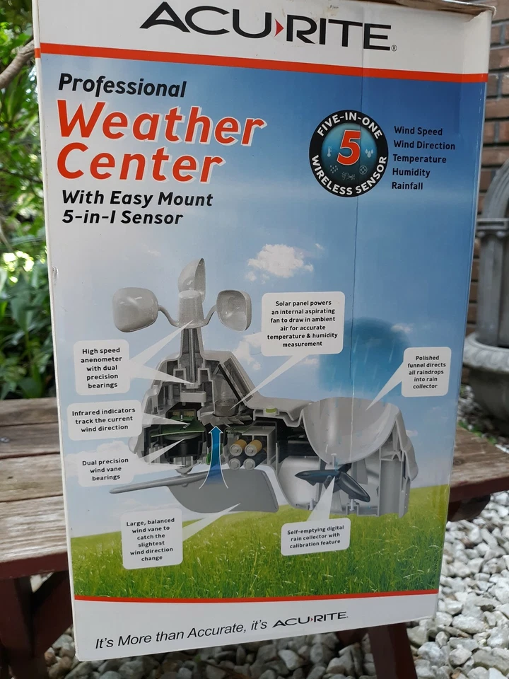 Acurite Professional Weather Center Easy Mount 5 In 1 Sensor New - Image 4 of 4