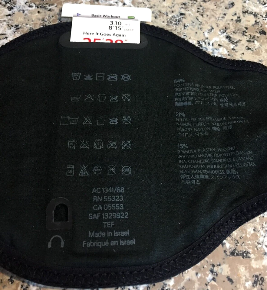 耐克运动臂带 Brassard 适用于第一和第二 iPod Nano 型号 / 蓝色和黑色 全新! — 第 3/4 张图片