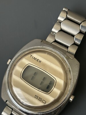 ビンテージTIMEX SSQ デジタル　シルバー　A89 Vintage Timex SSQ LCD Men's Digital Watch | eBay