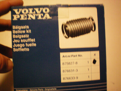 VOLVO PENTA #875827 BELLOWS KIT  ,FREE FREIGHT