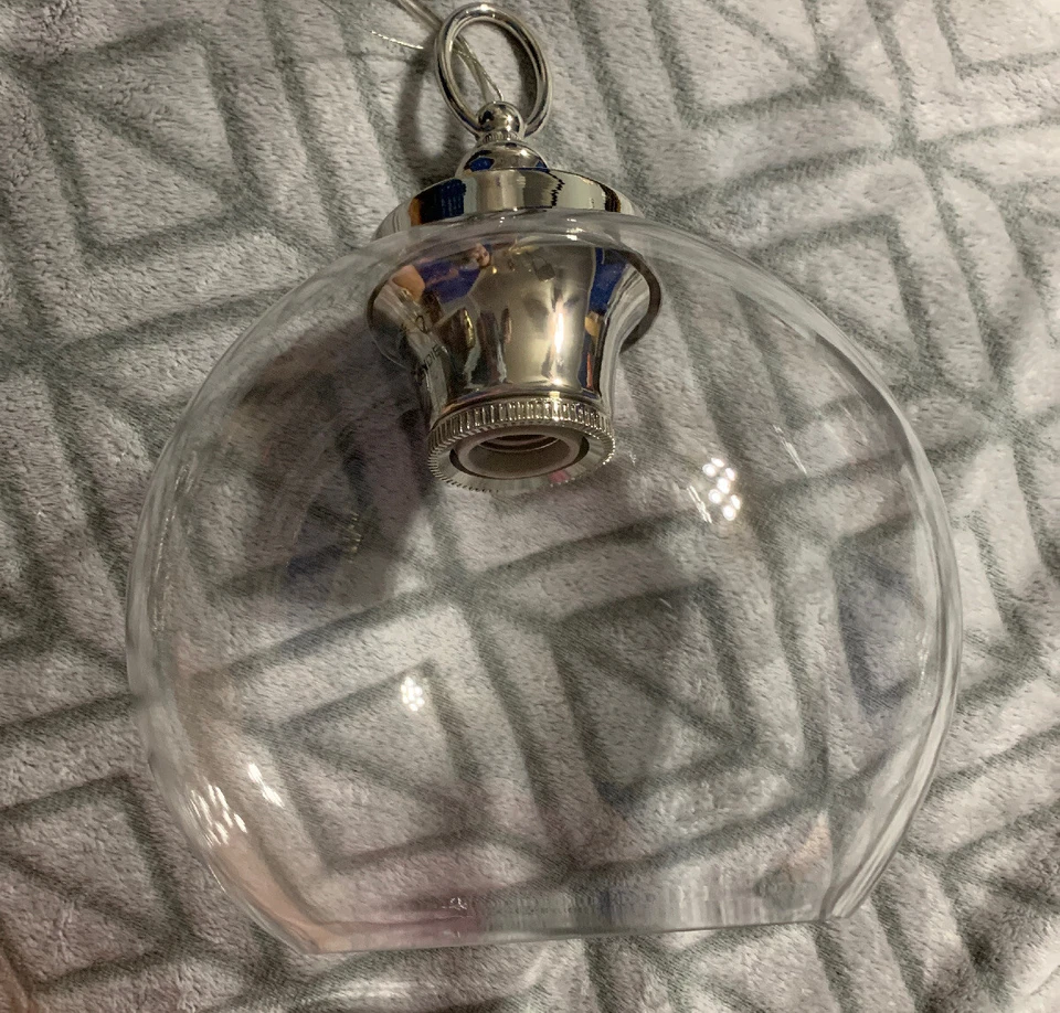 Mini colgante Feiss Tabby de níquel pulido de 1 luz P1308PN Foto 2 de 4