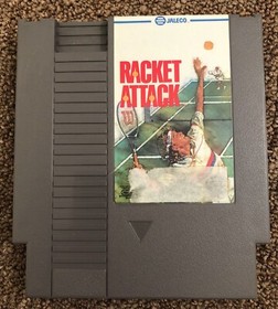 NES Racket Attack Game Tested Working Cart Authentic