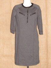 LRL LAUREN JEANS.CO Gray 3/4 Sleeve Knitted Sweater Dress SZ S NEW