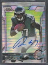 NELSON AGHOLOR 2015 TOPPS CHROME PULSAR REFRACTOR ROOKIE AUTO RC #D 12/15