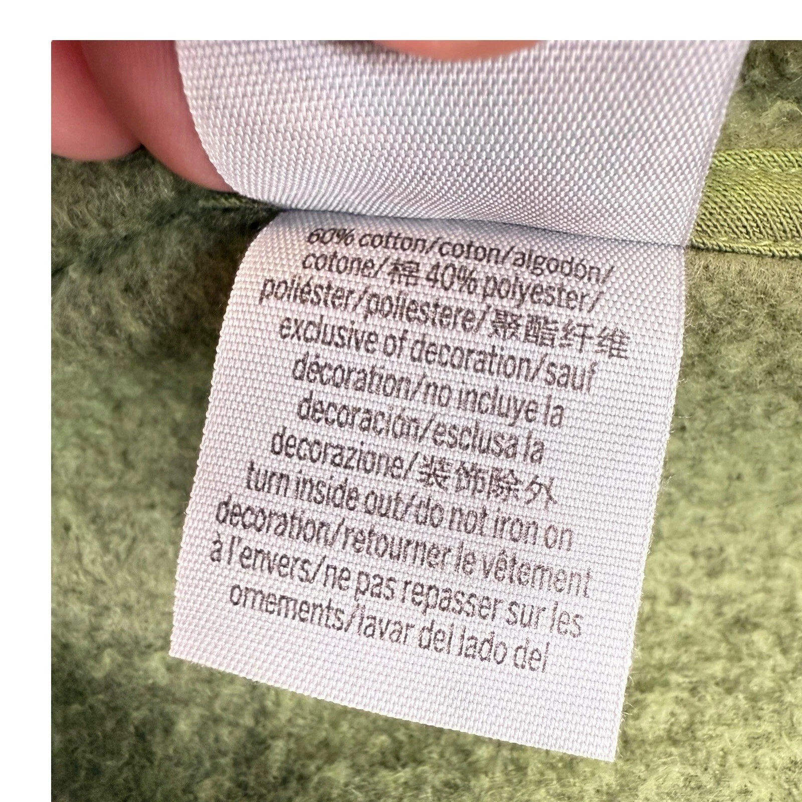 UNDERCOVER Felpa con cappuccio ROSA Victoria's Secret pullover stampa grafica grunge punk tinta verde S