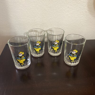 Pasabahce Glasses, 6 Oz.  Vintage Sultan On Donkey Made In Turkey Rare