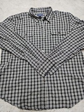 Chaps Women's Black Plaid Long Sleeve Dress Shirt Size XL
