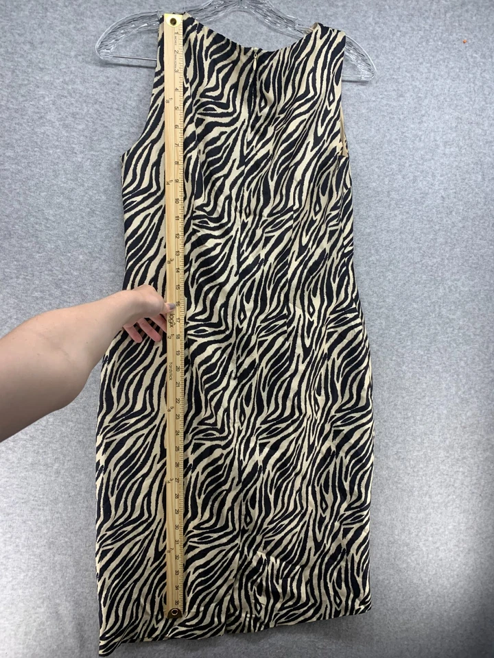 Vestido para mujer Spenser Jeremy talla 4 estampado animal, sin mangas  Foto 3 de 4