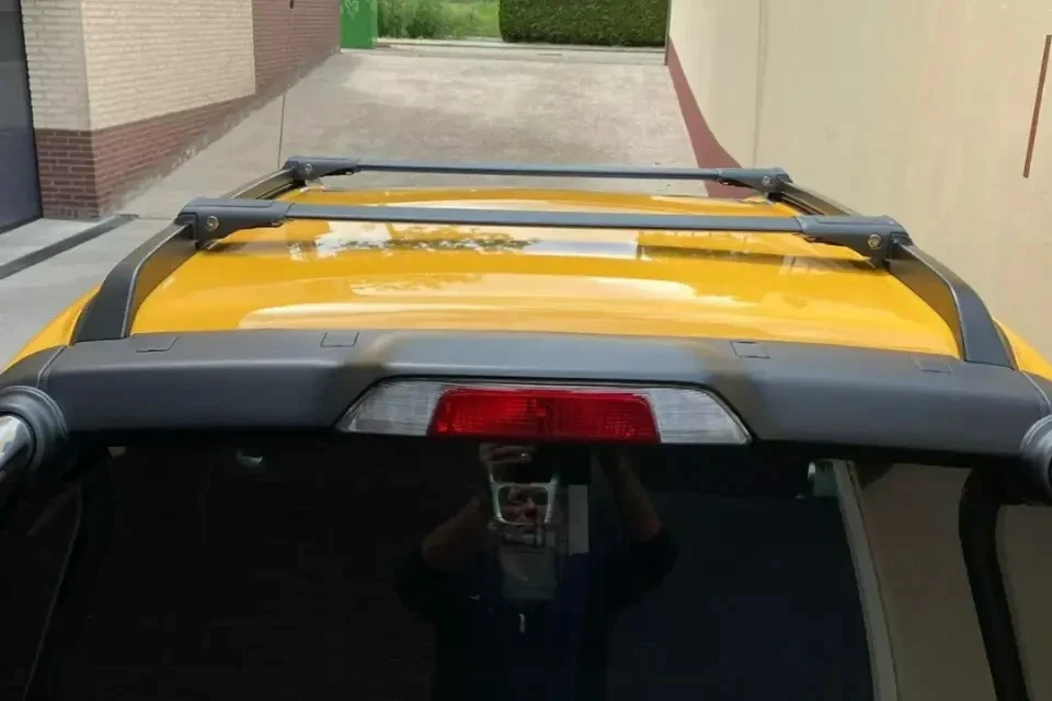 Juego de 2 barras transversales negras para Subaru Baja 2002-2006 Foto 2 de 4