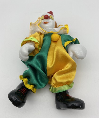 Vintage Porcelain Clown Head and Shoe with Yellow and Green Outfit 7'' - Picture 6 of 6