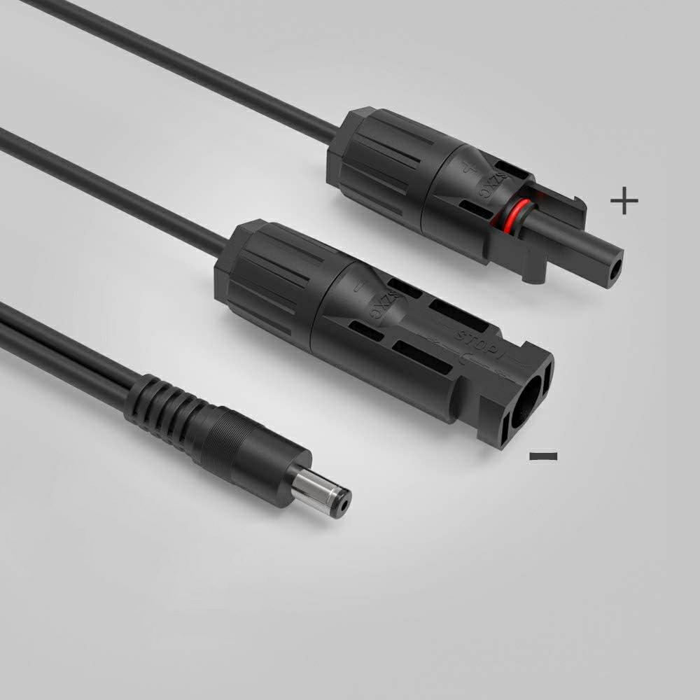 ALLPOWERS Solar Panel to 5.5x2.1mm Adapter Cable, DC 5.5x2.5mm for Power Station