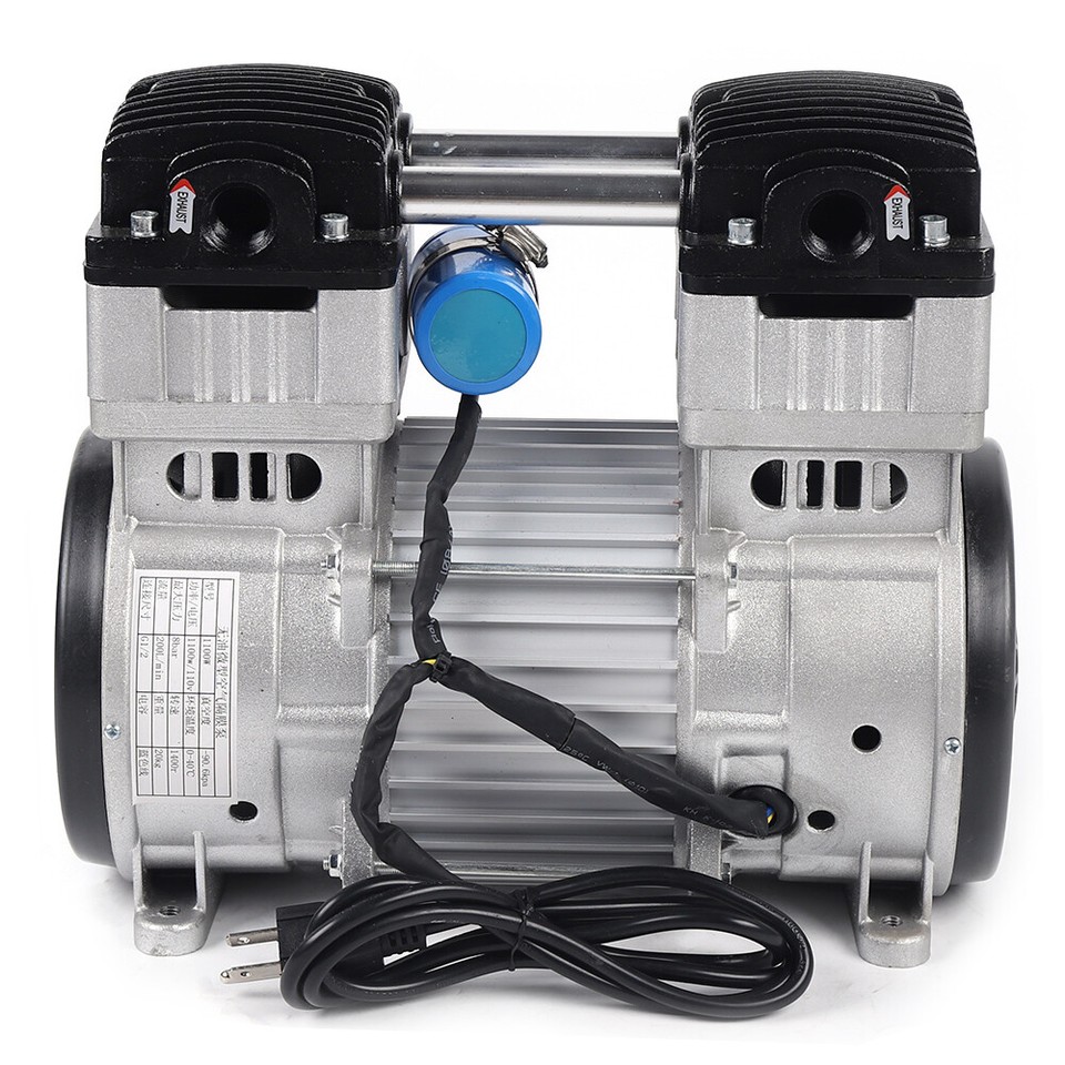 7CFM Oilless Vacuum Pump Industrial Air Compressor Oil Free Piston Pump