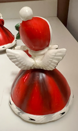 Vintage Napco Christmas Angel Music Boxes – Harp & Violin – “Silent Night” READ - Picture 9 of 15