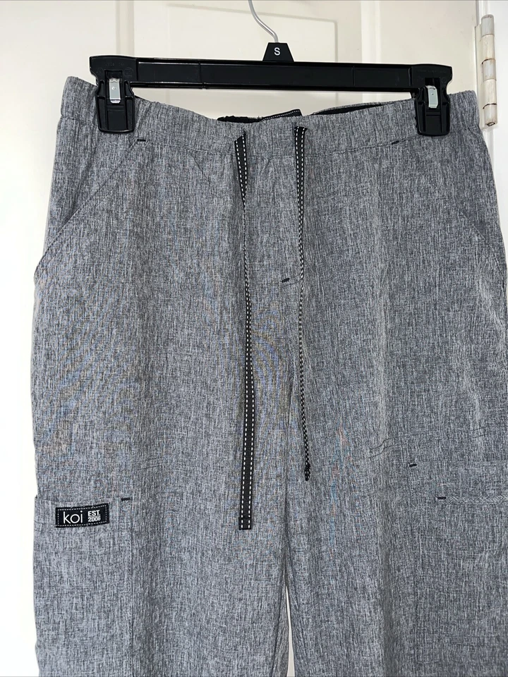 Женские штаны Koi Basics очень маленькие высокие вересковый серый скраб  - Изображение 4 из 4