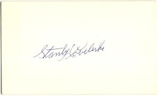 Stanley Coveleski -Auto-(HOF) 1912-1928 PHILA/CLE/WAS/NYY