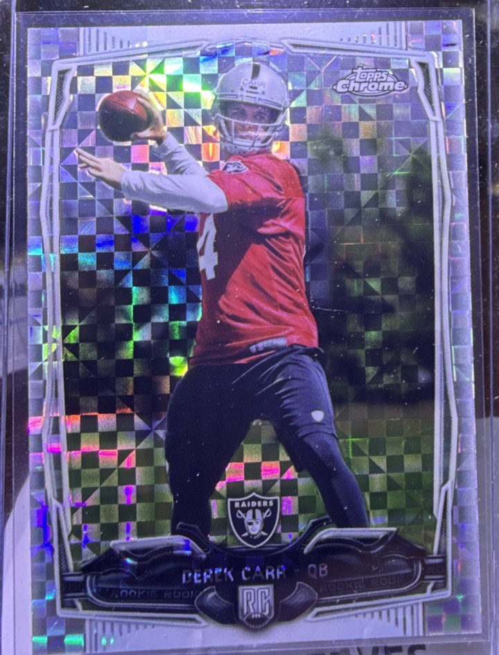 2014 Topps Chrome - Derek Carr #115 X-Fractor (RC)