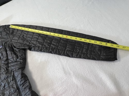 Patagonia Jacket Womens Medium Black Nano Puff Primaloft Quilted Full Zip - Picture 8 of 10