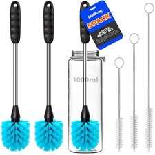 Bottle Brush Cleaner Set 14" Long Handle Stainless Steel Bottle Cleaner 5 Pack