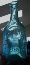 VTG EARLY 1850s PONTIL MIGUEL PONS & CO. MOBILE ALABAMA BLOB TOP SODA BOTTLE