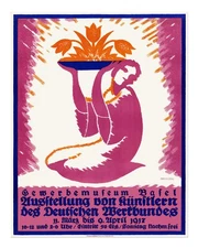 Vibrant Expressionist Wall Art Poster - Floral Design Premium Quality