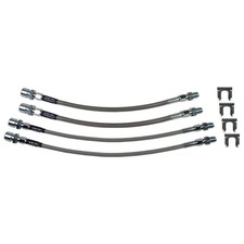 Stainless Braided Brake Hose Kit 4 Wheel Disc Brakes 1963-82 Chevrolet Corvette Stainless Braided Brake Hose Kit 4 Wheel Disc Brakes 1963-82 Chevrolet Corvette