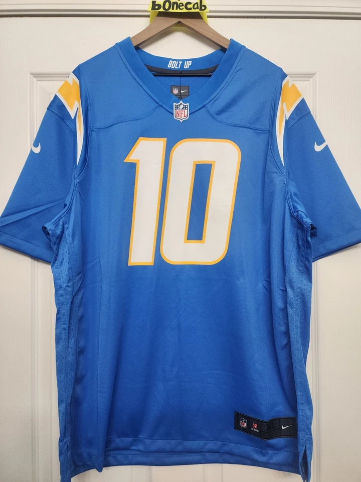 Camiseta Chargers XL Los Angeles Justin Herbert LA Nike Juego Auténtica NUEVA Para Hombre Foto 2 de 4