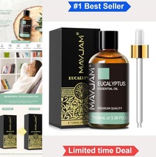 Eucalyptus Essential Oil 3.38 Fl Oz 100ml Diffuser Aromatherapy Skincare Hair