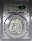 1941-D Walking Liberty Half Dollar PCGS MS64 CAC Doily Holder Scarce