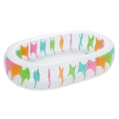 Bluescape Elliptic Inflatable Family Pool 7'6'' x 60'' x 20''