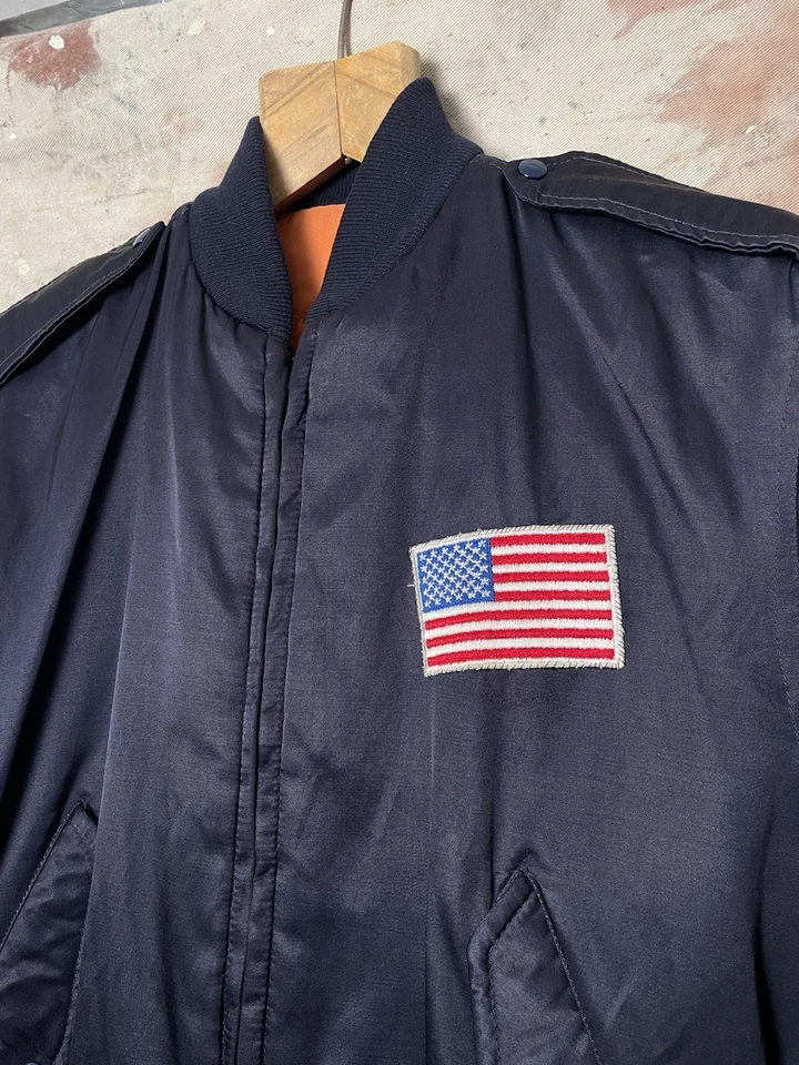 Chaqueta De Colección Tipo L-2A Años 60 Piloto de Prueba Compra Privada Bombardero USAF Talla Med Foto 3 de 4