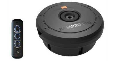 JBL BassPro Hub  -  Reserverad-Subwoofer AKTIV Gehäuse 28cm mit Pegel-Fernbedien