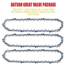 Chisel Chainsaw Chain 12 Inch .043 1/4 64DL for Stihl 36700050064 3 Pack