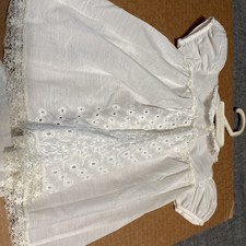 Vintage Christening gown, slip, bonnet and slippers booties