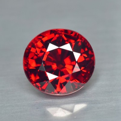 3.48Ct Oval, Elegant VVS_Clarity Natural Coke Red Spessartite Garnet