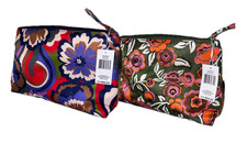 VERA BRADLEY LARGE NYLON POUCH 13"x8"x3" RETAIL 40 CHOOSE ONE NWT