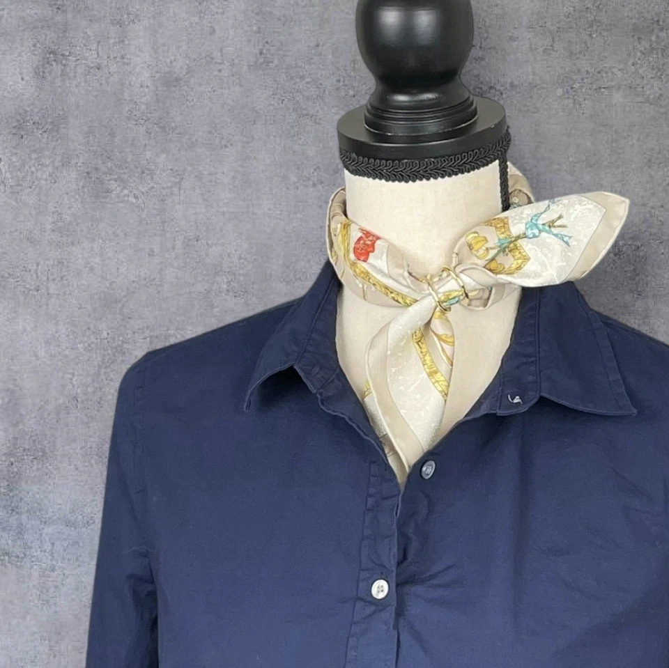 Bufanda de seda vintage Hermes Pierres d'Orient et d'Occident 45 cm cuadrado de bolsillo elegante Foto 2 de 4